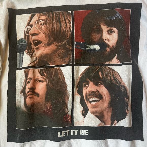Apple Corp The Beatles Women's SM "Let It Be" Pullover Sweatshirt - Picture 4 of 4